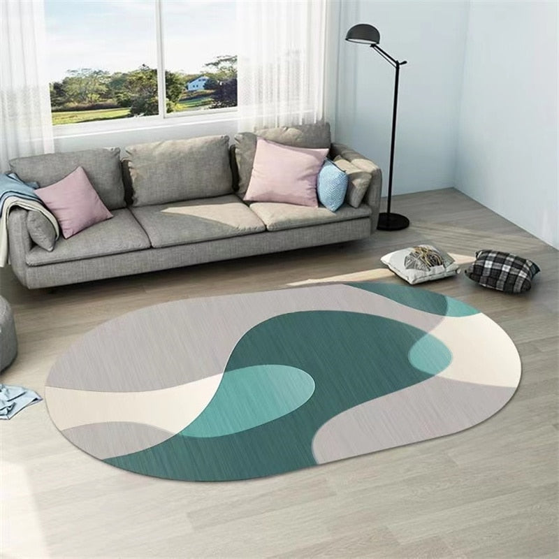 Living oval carpet
