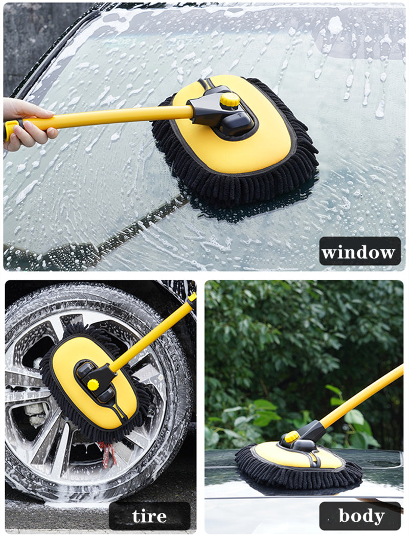 Telescopic brush for car