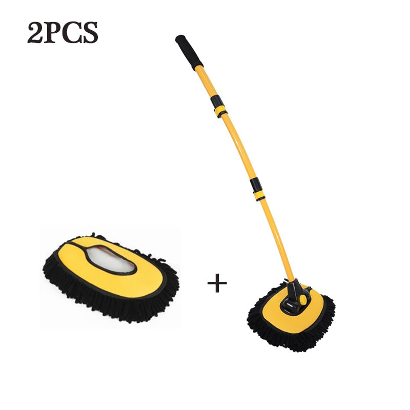 Telescopic brush for car