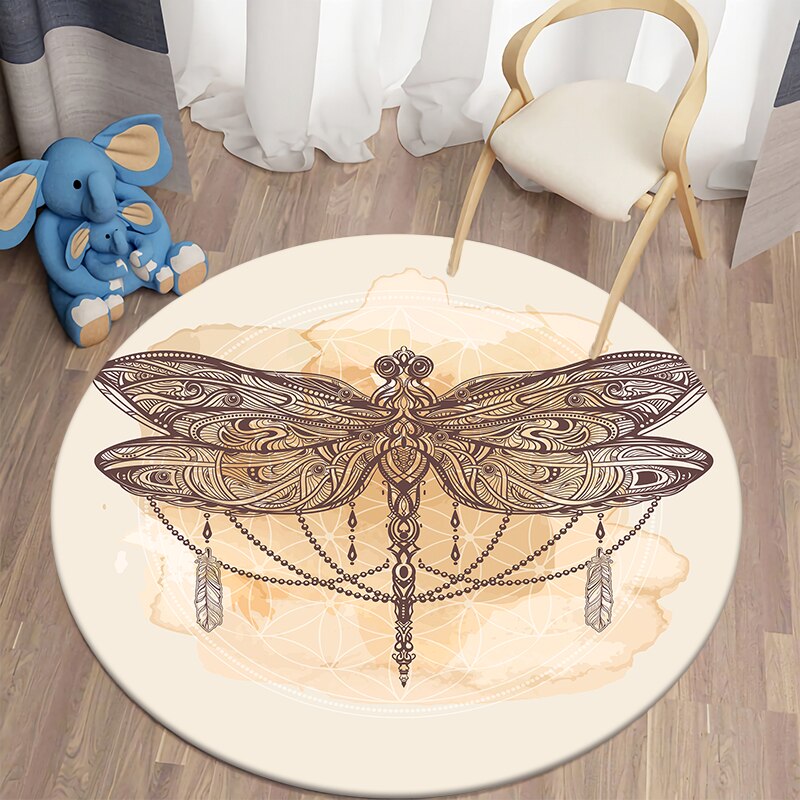 Round rug DragonFly carpet