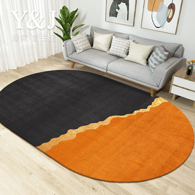 Living oval carpet
