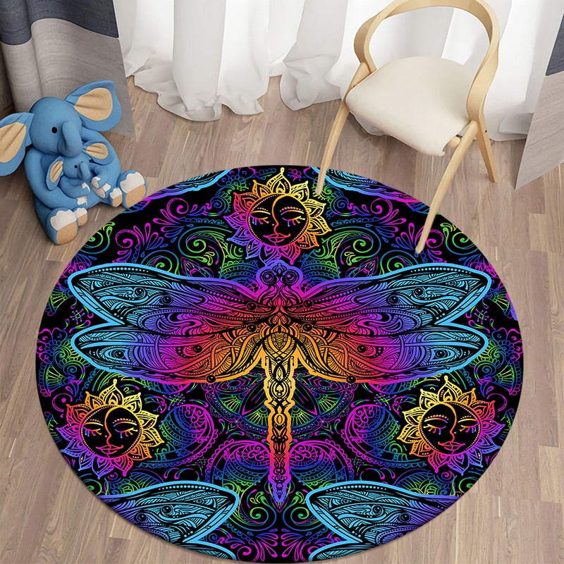 Round rug DragonFly carpet