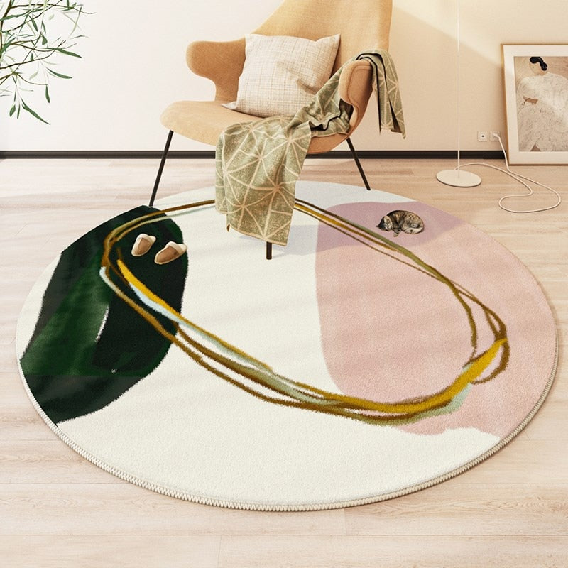 Cashmere Style Round Rug