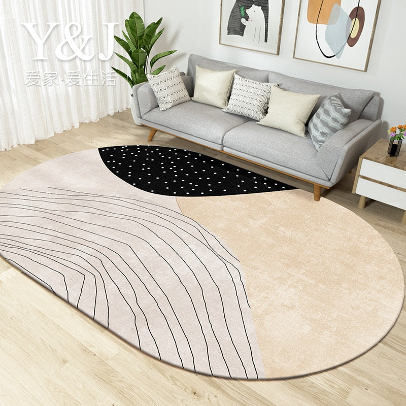 Living oval carpet