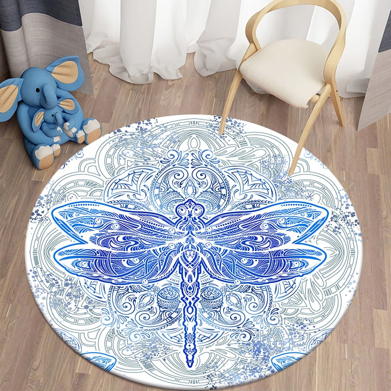 Round rug DragonFly carpet