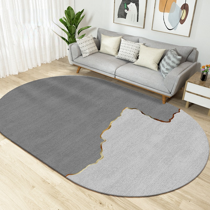 Living oval carpet