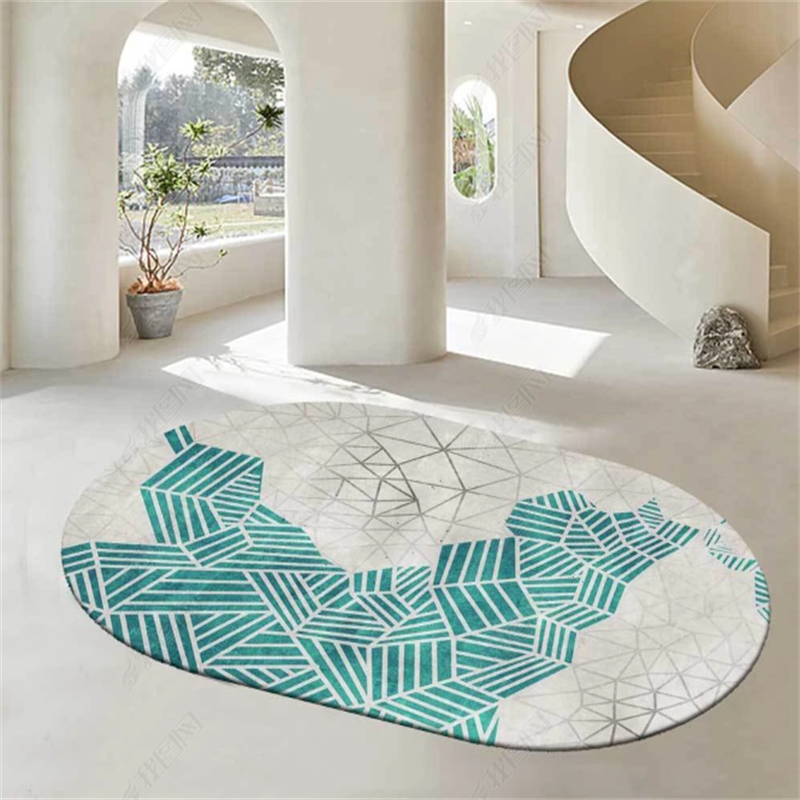 Living oval carpet