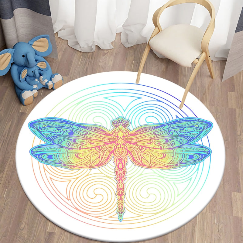 Round rug DragonFly carpet