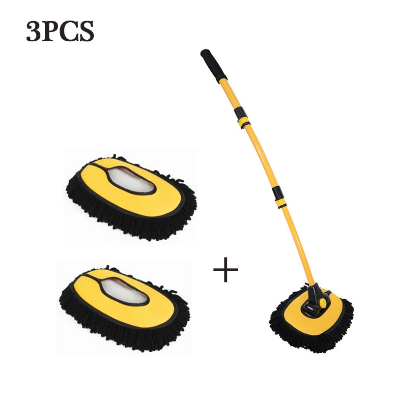 Telescopic brush for car