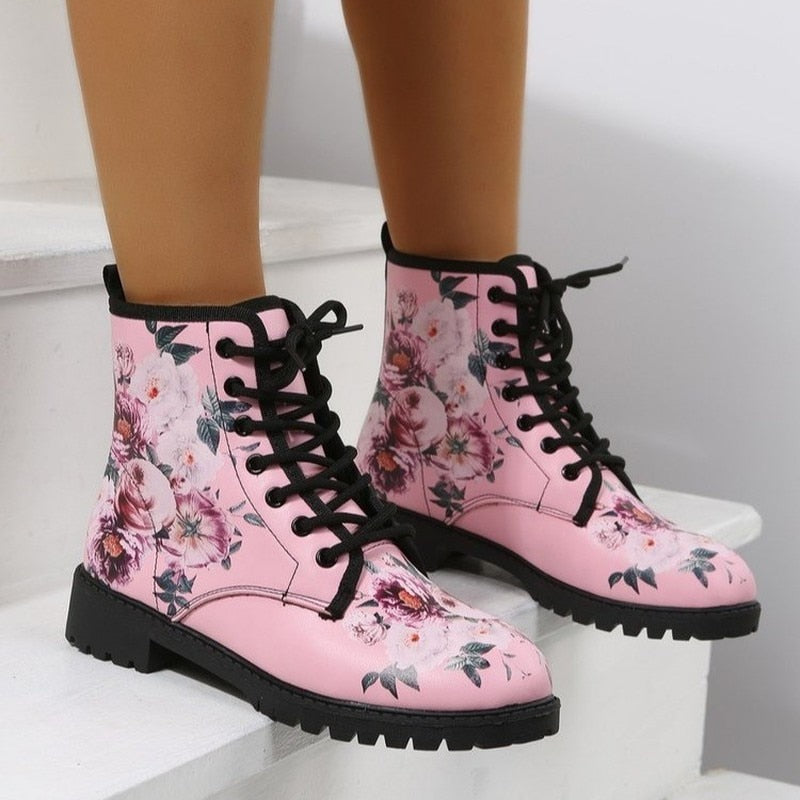 Bottes Fleuries Pinky