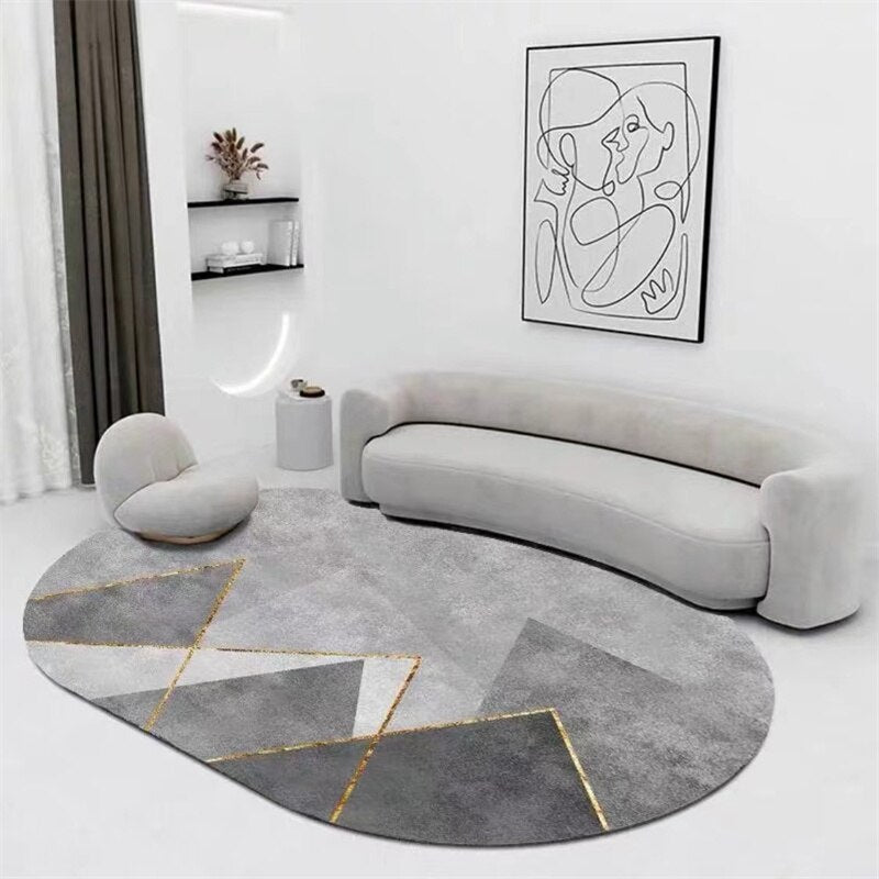 Living oval carpet