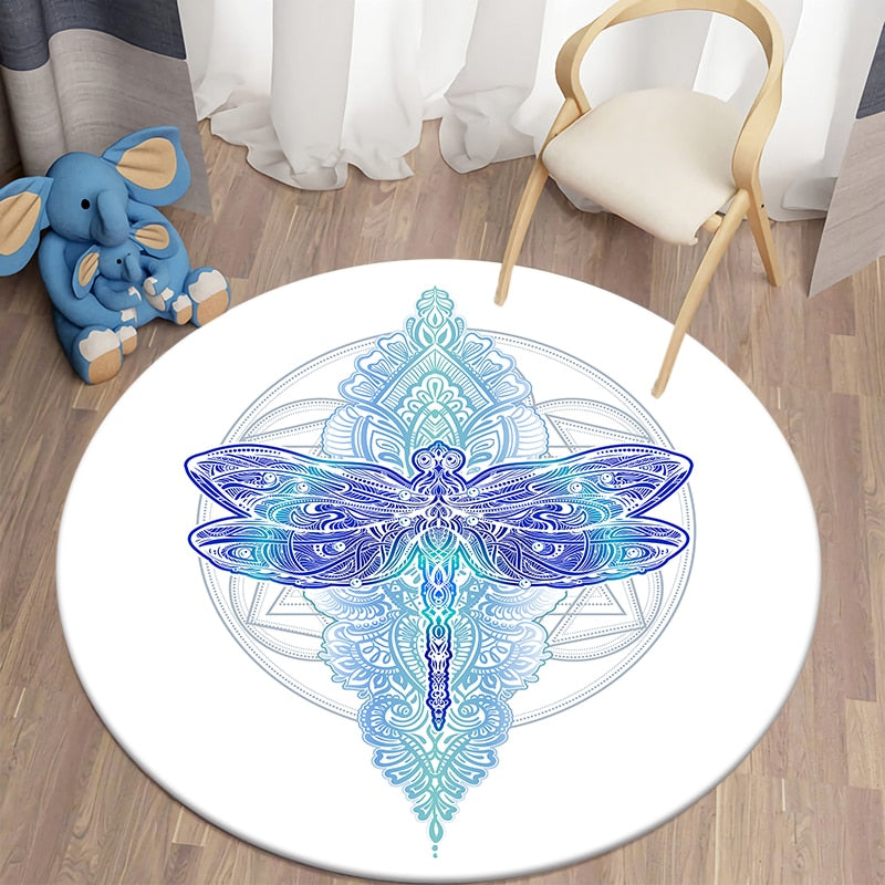 Round rug DragonFly carpet