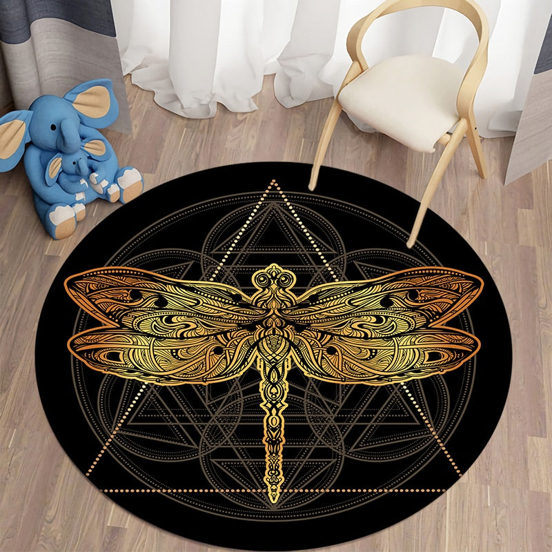 Round rug DragonFly carpet
