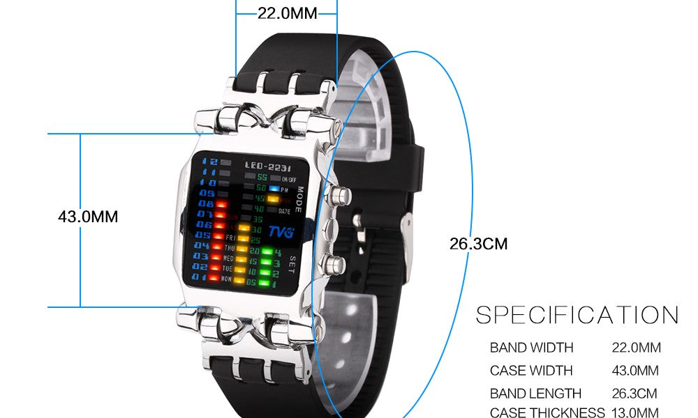 LED digital watch