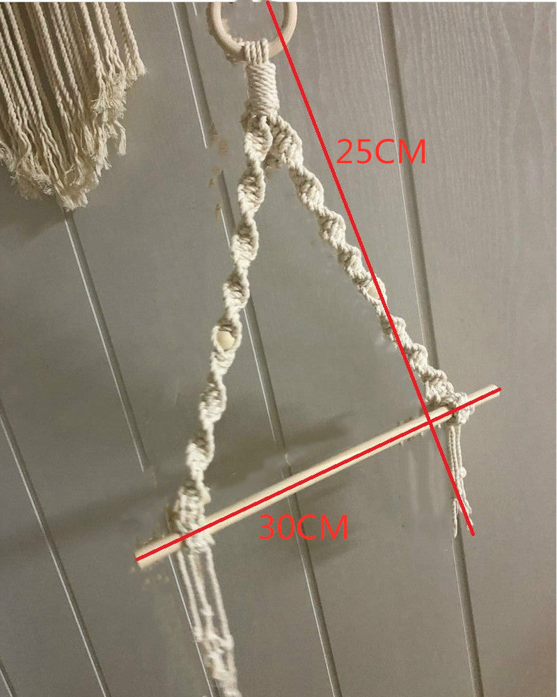 Wiper support while macrame