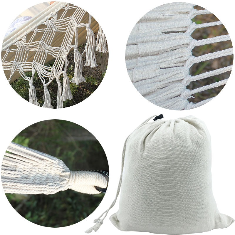 Hamac de luxe à macramé