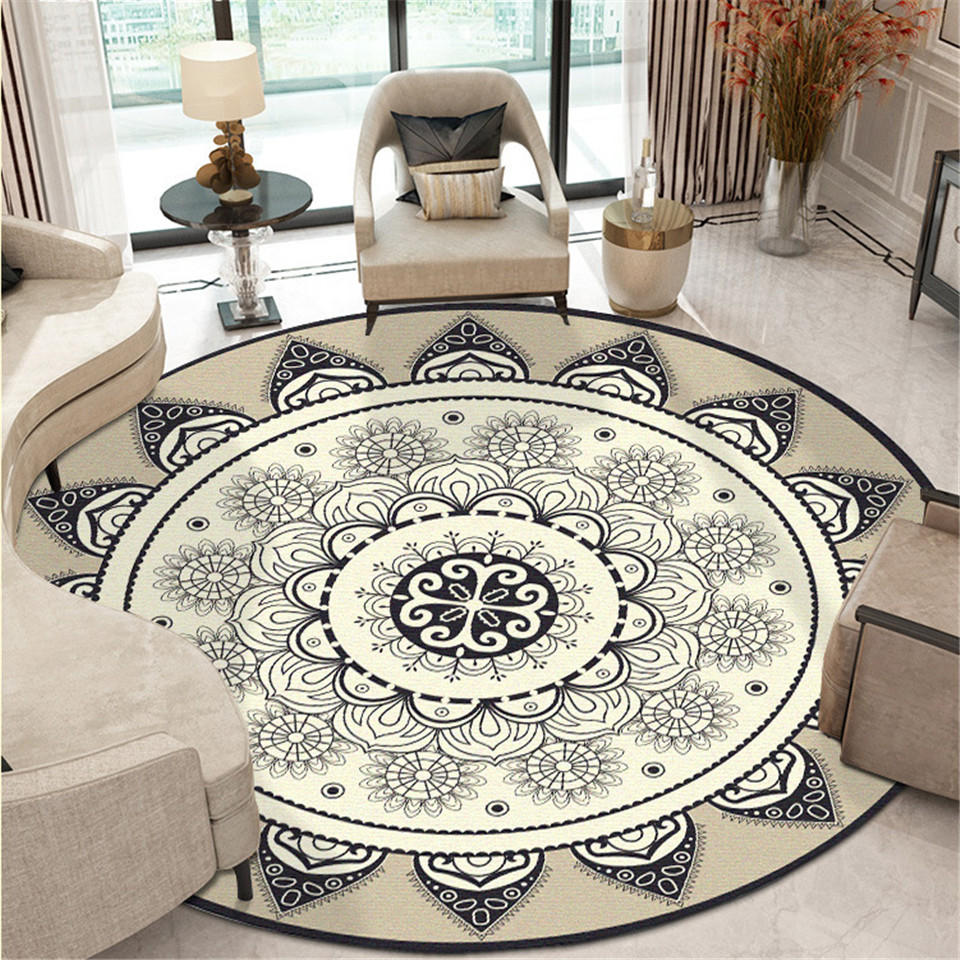 Bohemian round carpet