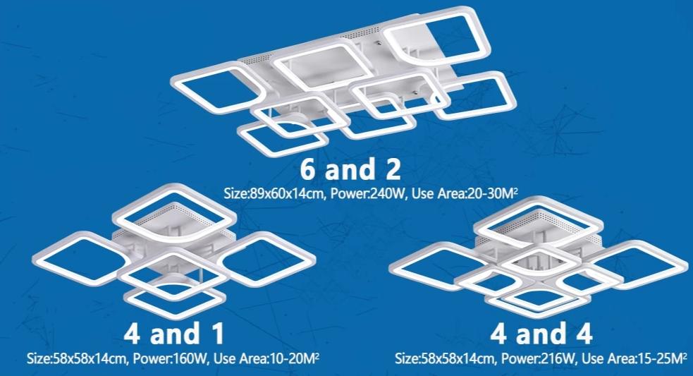 Lustre LED Square