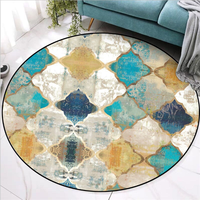 Vintage round rug