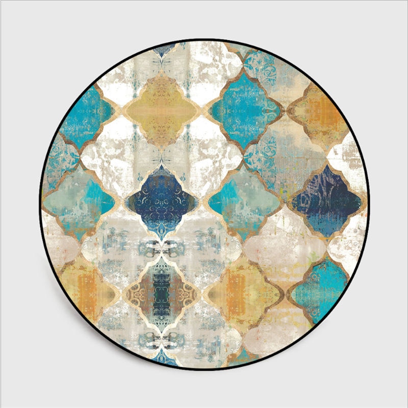 Vintage round rug