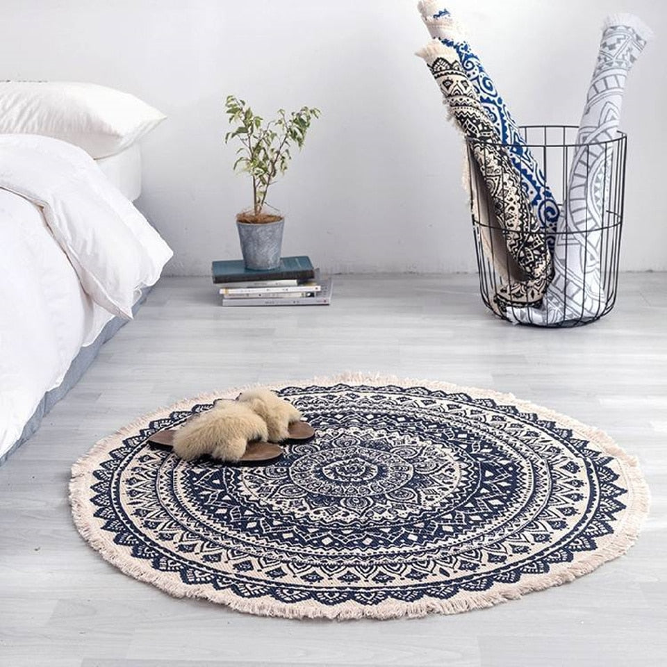 Moroccan round carpet 90 cm
