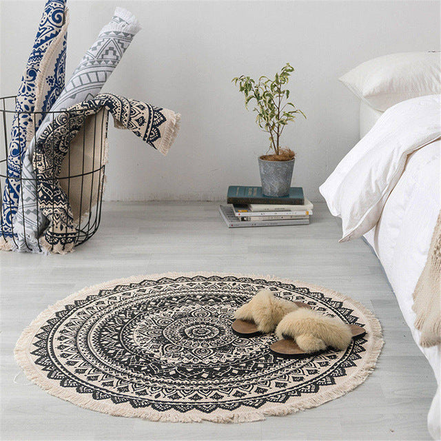 Moroccan round carpet 90 cm