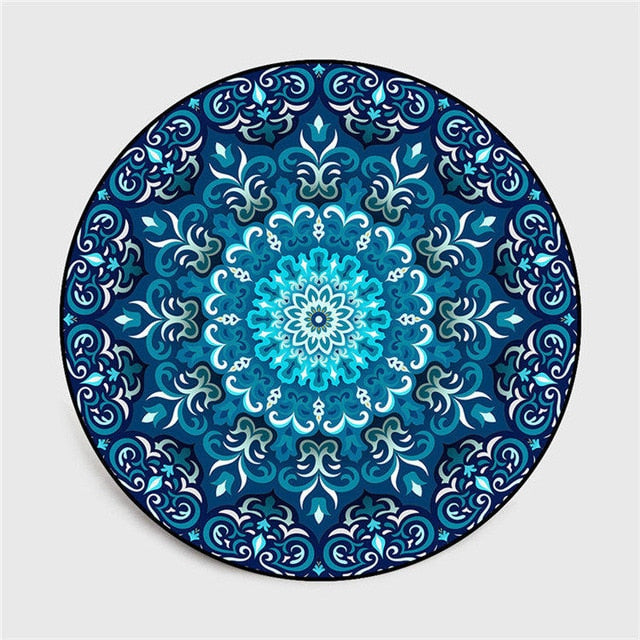 Bohemian round carpet