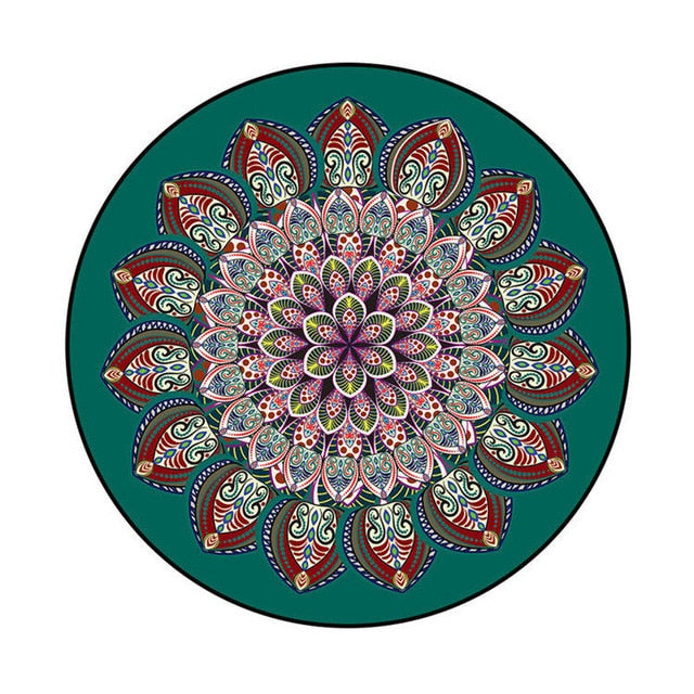 Bohemian round carpet