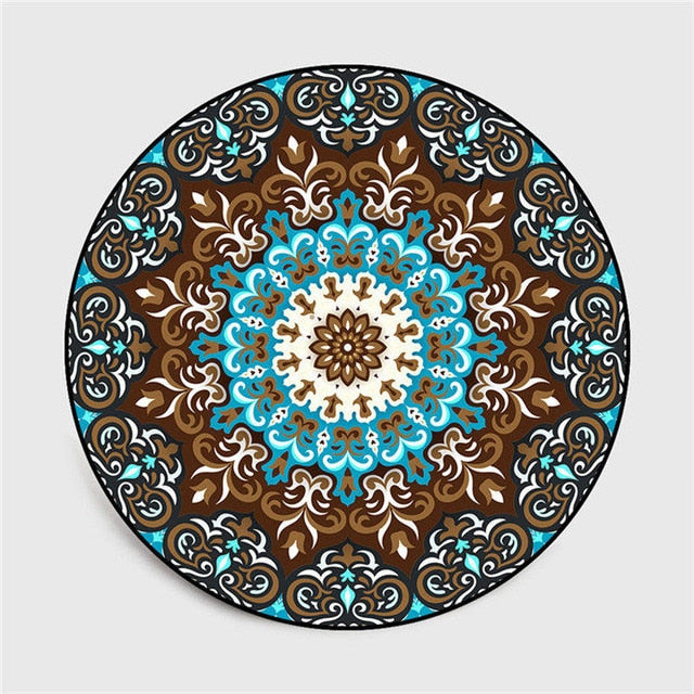 Bohemian round carpet