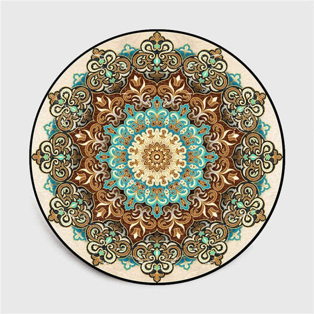 Bohemian round carpet