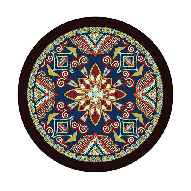 Bohemian round carpet