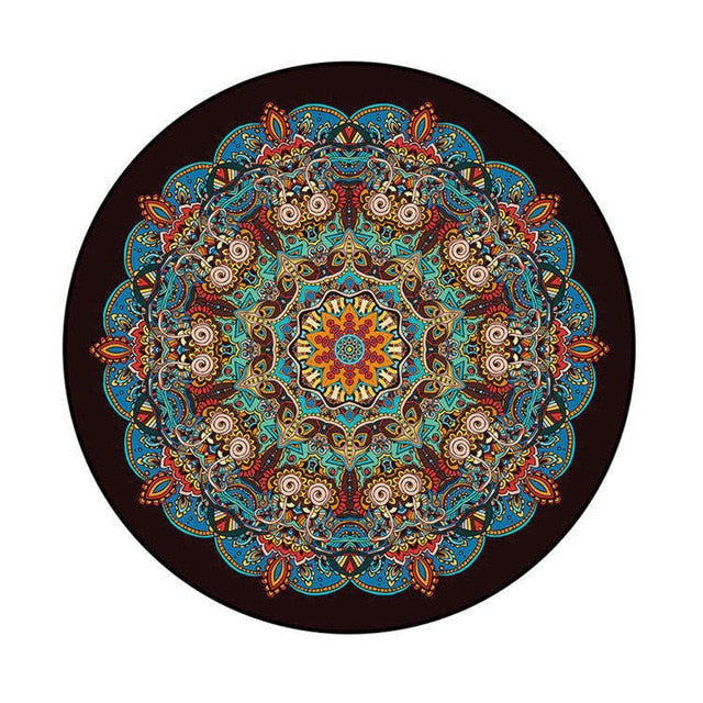 Bohemian round carpet