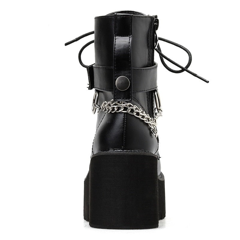 Bottes semelle épaisse Goth