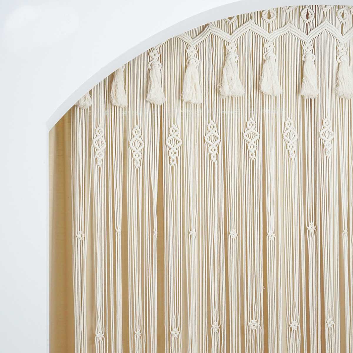 Macramé curtain handmade
