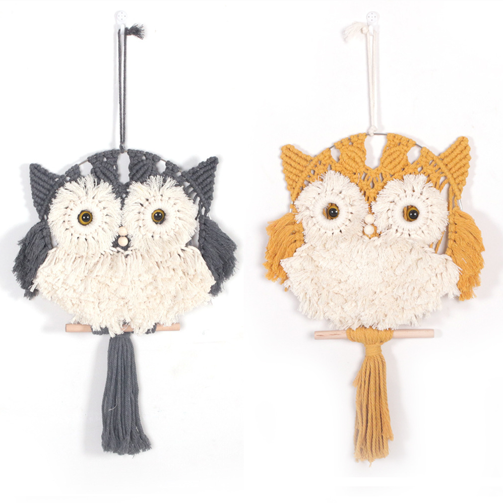 Macrame owl decoration