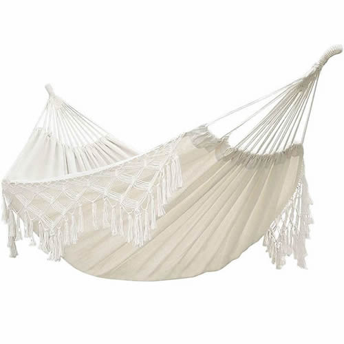 Hamac de luxe à macramé