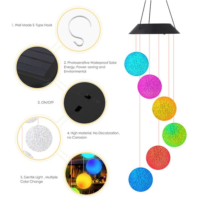 Carillon Solaire LED / plusieurs modèles