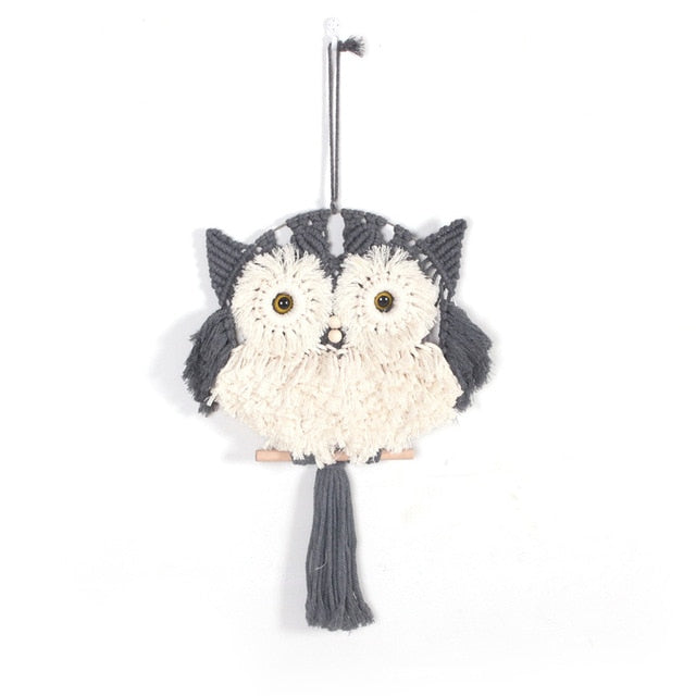 Macrame owl decoration