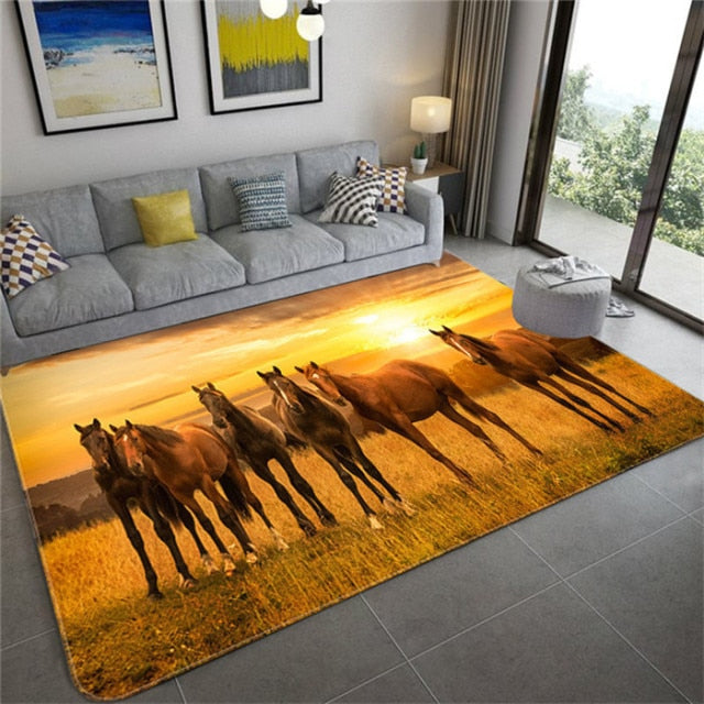 Carpet with 3D horses/14 models