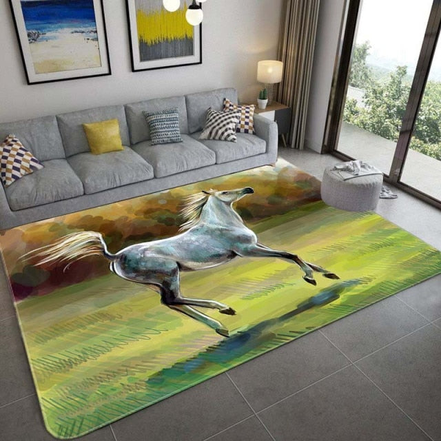 Carpet with 3D horses/14 models