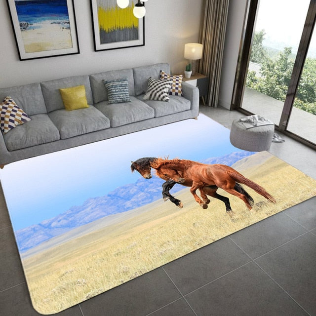 Carpet with 3D horses/14 models