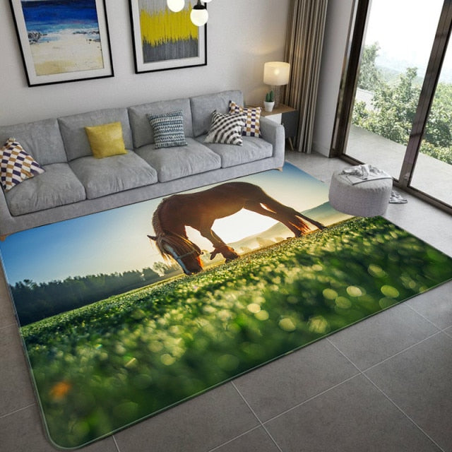 Carpet with 3D horses/14 models