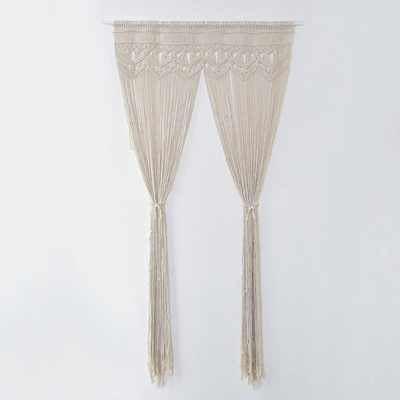 Macramé curtain handmade 95x180cm