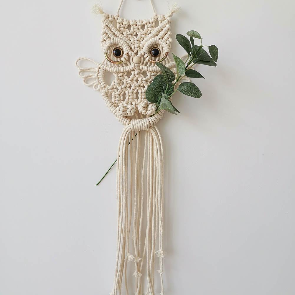 Macramé owl decoration