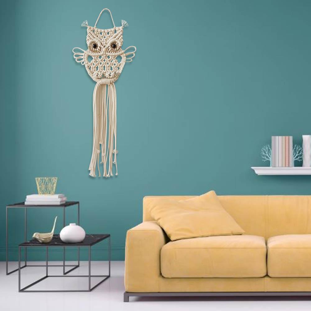 Macramé owl decoration
