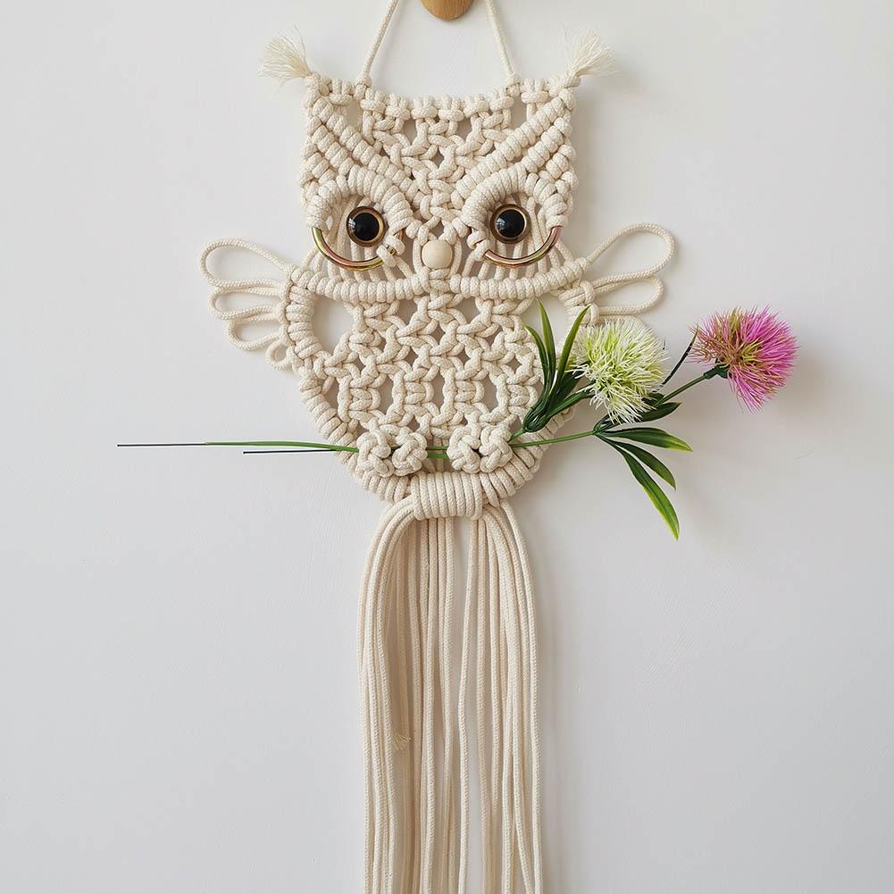 Macramé owl decoration