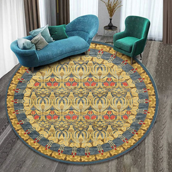 Persian style round rug