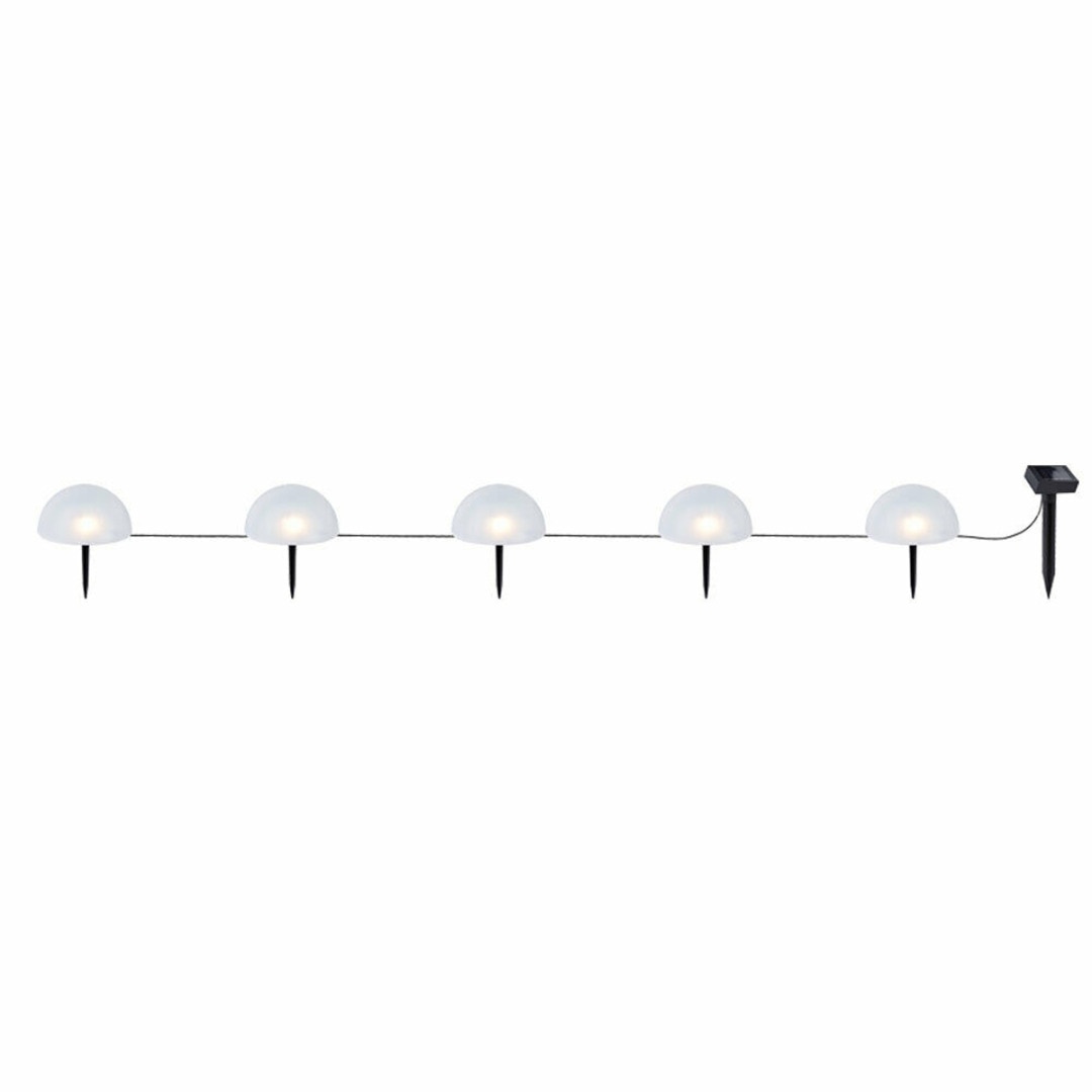 Lot de 5 lampes solaires LED de forme hémisphère