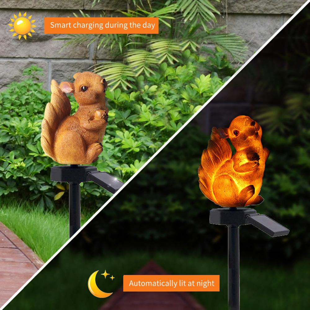 Lampe animaux LED à énergie solaire