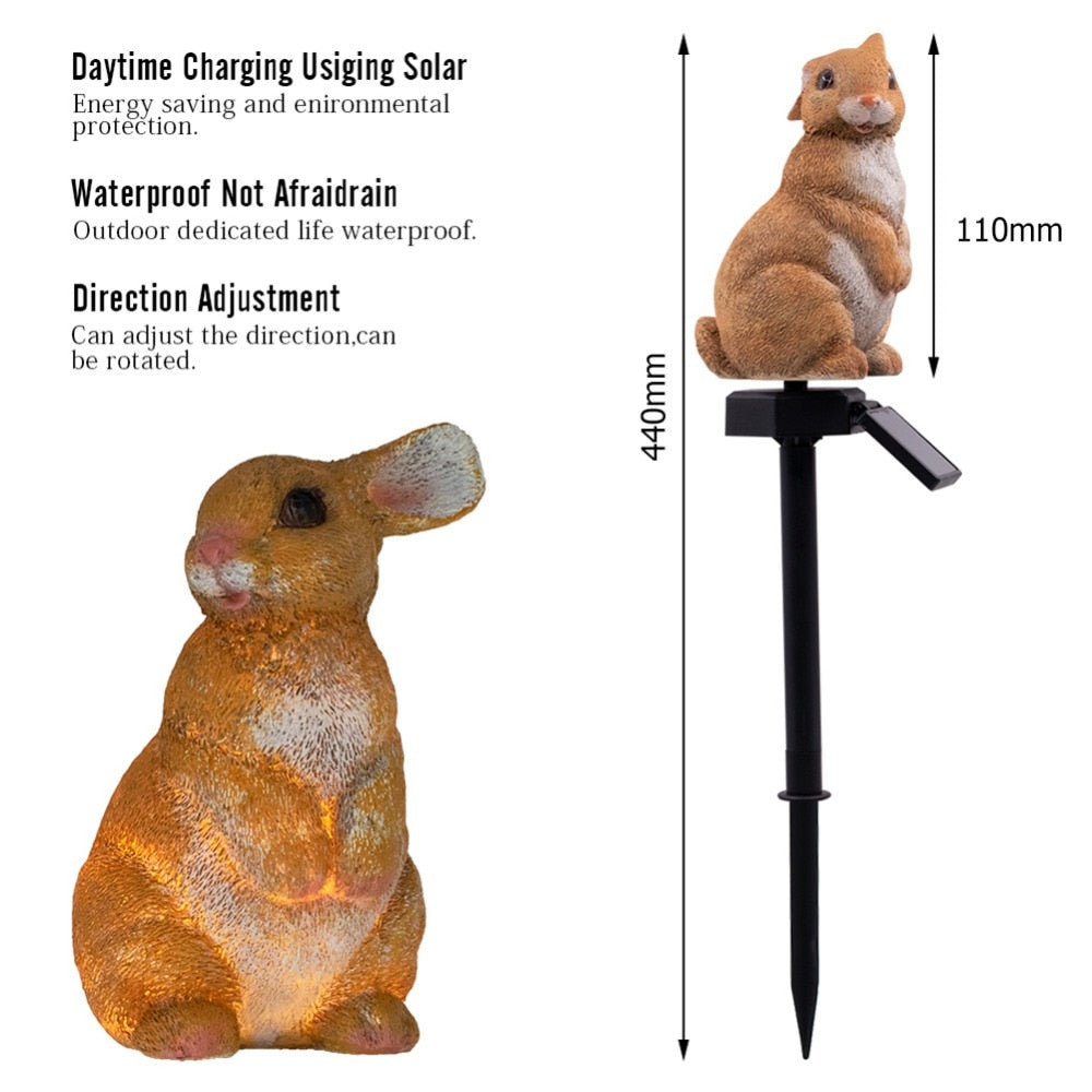 Lampe animaux LED à énergie solaire